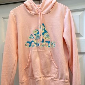 Adidas Pink Hoodie Size Small